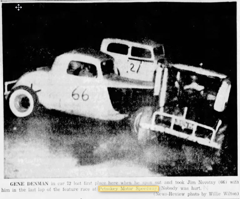 Petoskey Motor Speedway - Aug 12 1957 Article